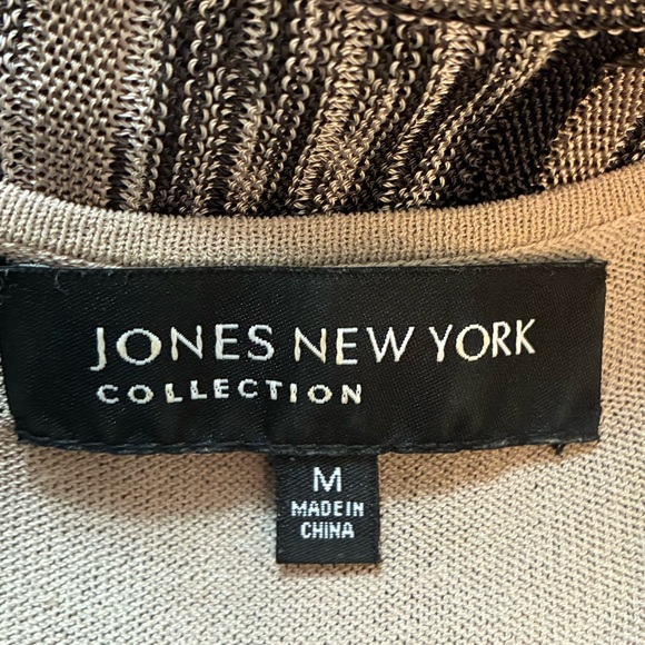 Jones New York Striped Brown Maxi Dress - Picture 14 of 15